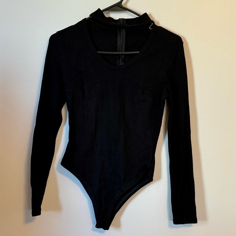Women’s Black Bodysuit Top